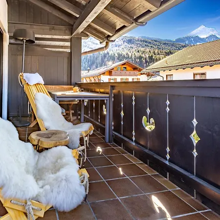 Апартаменты Alpen-Retreat - Piste, Balkon Und Alpspitzblick Гармиш-Партенкирхен